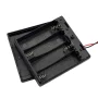 Krytý bateriový box pro 4 kusy AA baterií 6V se spínáním
