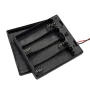 Batteriekasten für 4 AA-Batterien, 6V, abgedeckt mit Schalter