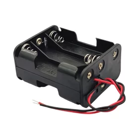 Battery box for 6 AA batteries, 6V, AMPUL.
