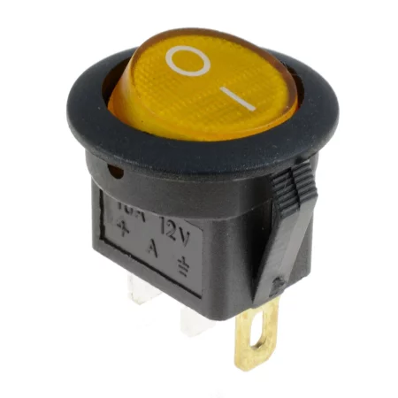 Kolískový vypínač 24V LED, Ø19mm