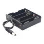 Černý bateriový box pro 4 kusy 18650 baterií 14.8V
