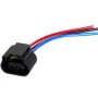 Conector auto cu mufă H13 (9008), mamă, plastic, 12V