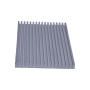 Dissipateur thermique aluminium 100x61x5,5mm, anodisé argent
