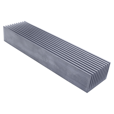 Aluminiumradiator 200x50x30mm, silver, universalkylare