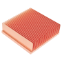 Radiator miedziany 50x50x15mm z warstwą przeciwutleniającą