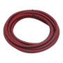 Cablu retro rotund, sârmă cu înveliș textil 2x0,75mm, negru-roșu |