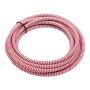 Kulatý retro kabel 2x0.75mm s červeno-bílým textilním opletem