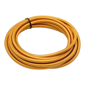 Câble rétro rond, fil avec revêtement textile 2x0.75mm, or