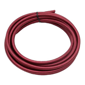 Retro tekstilkabel rund bordeaux 2x0,75mm – 1 meter
