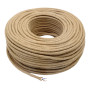 Retro tekstilni kabel 2x0,75 mm², lan, promjer 5 mm