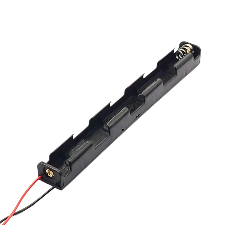 Batterilåda för 3 AA-batterier, 4,5V, enkelrad, AMPUL.eu
