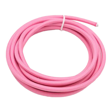 Retro tekstilkabel rund 2x0,75mm², pink