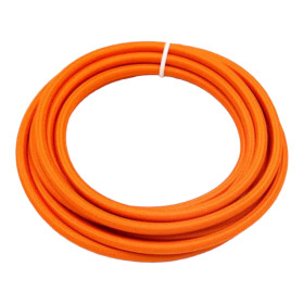 Retrokabel rund, tråd med textilhölje 2x0.75mm, orange |
