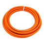 Retro kabel rund, ledning med tekstilkappe 2x0.75mm, orange