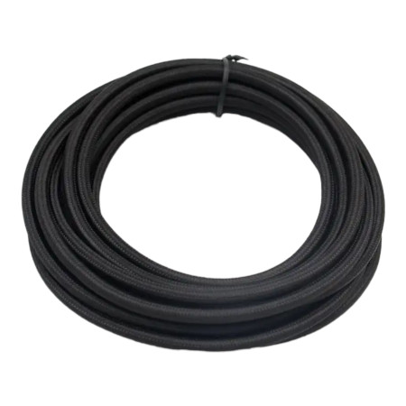 Retro okrugli kabel s tekstilnim omotom, crni, 2x0,75 mm²