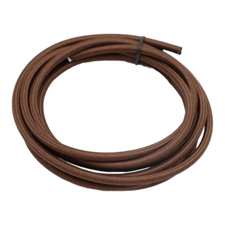 Retro okrugli tekstilni kabel 2x0,75 mm, smeđi