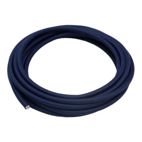 Retro rund kabel, tråd med textilöverdrag 2x0,75mm, mörkblå