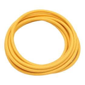 Retrokabel rund, tråd med textilhölje 2x0.75mm, gul |