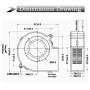 Dmychadlový ventilátor s trubkou 97x94x33mm pro 5V DC
