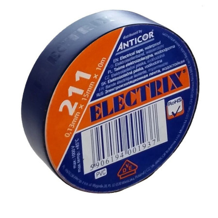 Nastro isolante 10m per installazioni elettriche in PVC