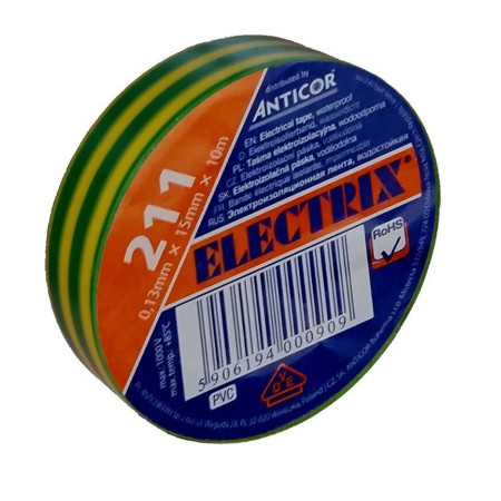 Sähköasennus eristenauha 0,13x15mm, 10m – PVC-teippi