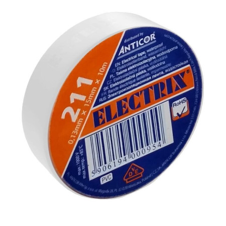 Taśma izolacyjna PVC 0,13x15mm, 10m – różne kolory