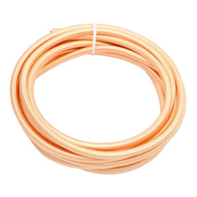 Câble rond rétro, fil avec gaine textile 2x0,75mm, or rose
