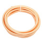 Retro round cable, wire with textile cover 2x0.75mm, rose gold