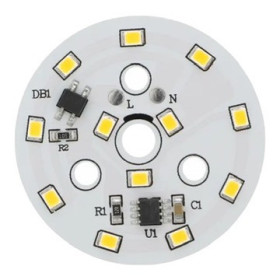 LED modul guľatý 7W, ⌀50mm, 220-240V AC, biely | AMPUL.eu