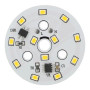 LED modul okrogel 7W, ⌀50mm, 220-240V AC, bel | AMPUL.eu