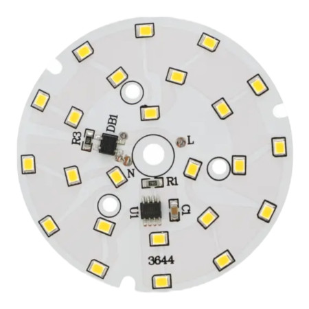 Module LED rond 12W, ⌀74mm, 220-240V AC, AMPUL.eu