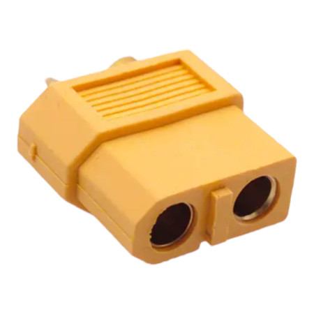 Cablu conector XT60 mamă, 2 pini, galben, alimentare curenți mari