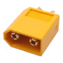XT60 kabelstik han – gul, forgyldte stifter, 2-pin