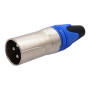 Sølv XLR han stik, 3-pin – professionelt lydstik