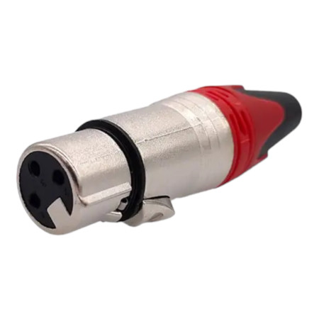 3-Pin Silver Female XLR Connector