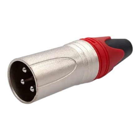 Cavo connettore XLR maschio argento 3-pin professionale