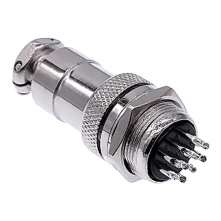 GX20 Panel-Anschlussstecker Metall, verschiedene Pin-Ausführungen