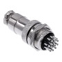 GX20 conector metalic de panou, impermeabil, 2-15 pini