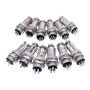GX20 conector metalic de panou, impermeabil, 2-15 pini