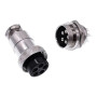 GX20 conector metalic de panou, impermeabil, 2-15 pini