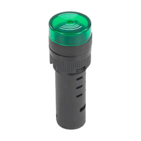 Indicador LED con zumbador AD16-16SM, 16 mm