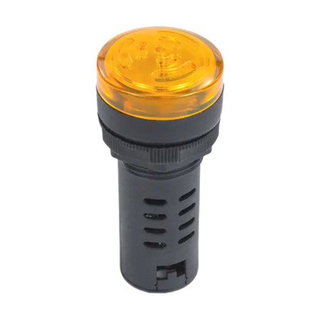 LED-indikator med buzzer, IP65, hul 22 mm