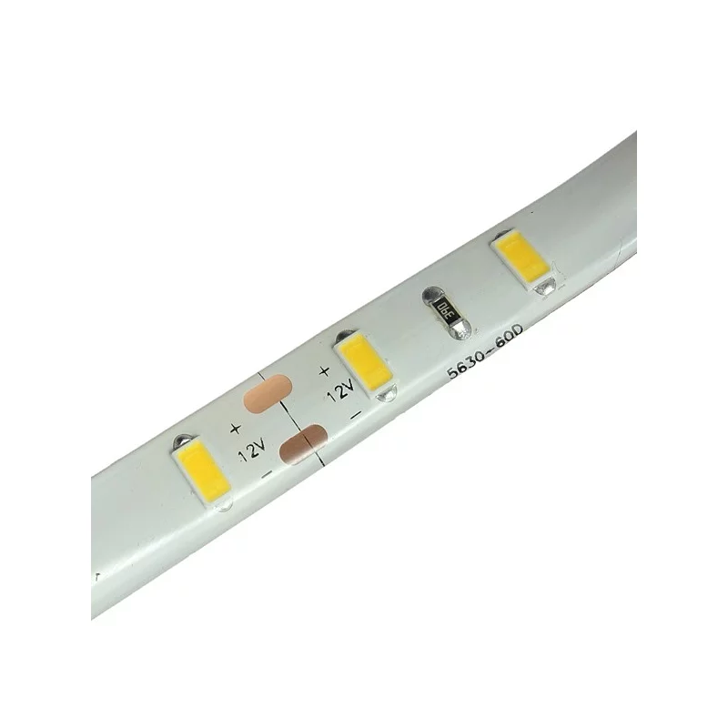 1m LED Streifen 12V 6W 510Lm 60x SMD2835/m kalt weiß (6000K) Stripe IP20, Standard IP20 - IP30, 12V Stripes, LED Streifen
