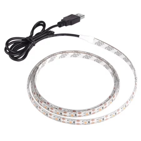 USB LED strip 5V SMD 2835 60 LED/m, IP22, 1–2 m