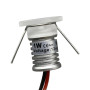 Mini plafonnier LED 1W, laiteux, AMPUL.eu