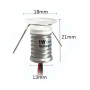 LED-SK mini podhledové svítidlo 1W, mléčné, 12V, IP65