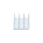Stříbrný hliníkový chladič 12x12x6mm s teplovodivou páskou