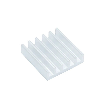 Kompaktní hliníkový chladič 14x14x4mm s teplovodivou páskou