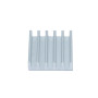 Stříbrný hliníkový chladič 14x14x8mm s lepící vrstvou