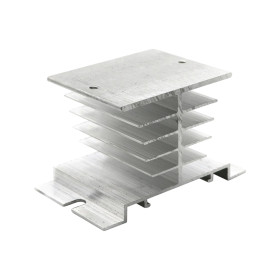 Aluminium-Kühlkörper 14x14x8mm mit wärmeleitendem Klebeband, silber |